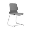 Silla de Entrenamiento Minimalista Nórdica con Marco de Acero Galvanizado en Forma de Lazo, Silla de Plástico Grueso Apilable Multicolor, Directo de Fábrica