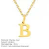 Collar con Colgante de Letra Emanco Acero de Titanio No se Desvanece Cadena para Clavícula Cadena de Hueso de Serpiente de Acero Inoxidable Nicho Europeo y Americano para Mujeres