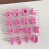 Cuentas de Letras de Agujero Grande de 6 mm Acrílico Dopamina Cuentas de Agujero Grande Material para Manualidades Hechas a Mano Accesorios de Colgante Cuentas de Letras