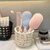 Balde de Armazenamento para Lenços de Limpeza Facial Usados Caixa Organizadora de Banheiro para Artigos de Higiene Pessoal Escova de Dentes Pasta de Dente Cesta de Armazenamento para Pincéis de Maquiagem
