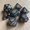 Set de 7 piezas Dados Bicolor Multilado Juego de Mesa Set Cielo Estrellado con Brillo Juego de Mesa Juego de Cartas Combinación de Dados Transfronteriza