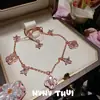 Joyería Pulsera de Calabaza de Cristal Rosa Natural de Madagascar Nuevo Estilo Chino Pulsera de Cuentas de Cristal de Amor Manta