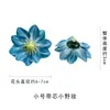Flores artificiales de rosa silvestre pequeña, flores falsas de tela de seda, accesorios para ropa DIY, materiales para regalos, decoraciones de pared de flores para bodas