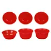 Tazón Rojo Grueso Desechable Festivo de Plástico Rojo Espeso para Banquete de Boda Banquete de Cumpleaños Banquete de Inauguración