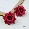 Flor de Rosa de Esquina de 7 cm Cabeza de Rosa Artificial Arreglo de Pared de Flores para Salón de Bodas Corsage Decorativo Tocado Materiales Hechos a Mano para DIY