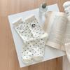 Calcetines de algodón con bordado de encaje para mujer, calcetín de tubo, para otoño e invierno, venta al por mayor, 2024
