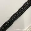 Webbing de renda de borda curva de 1cm de alta qualidade nas cores ouro e prata para borda de dente, para faça você mesmo roupas, sapatos e chapéus, acessórios para vestido de noiva