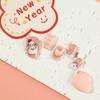 Promoção Coelhinho de Desenho Animado Fofo Unhas Vestíveis Curtas Rosa Blush Coração Arte de Unha Pontas de Unha Unhas Postiças Fábrica