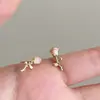 Nuevos Pendientes de Rosa de Verano para Mujer, Diseño Simple y Único, Elegantes Pendientes de Mariposa, Pendientes de Gama Alta de Nicho