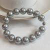 Pulsera Shijia de perlas de vidrio redondas de alto brillo para parejas novios pulsera magnética francesa para mujer nueva en stock