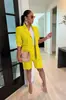 AL205 Estação Independente Amazon Conjunto Feminino Europeu e Americano Blazer Shorts Peça Dupla Primavera e Verão Conjunto Casual