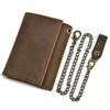 Cartera de Cuero Genuino para Hombre, Billetera para Monedas de Cuero Crazy Horse con Múltiples Ranuras para Tarjetas y Llavero, Bolso Cruzado de Cuero Genuino para Hombre con 70% de Descuento