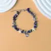 Pulsera de Aleación de Tortuga y Estrella de Mar de Grava Natural Transfronteriza Europea y Americana Más Vendida Estilo Playa Estilo Bohemio Estilo Vacaciones