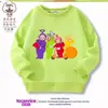 Moletom Teletubbies para meninos e meninas, nova camiseta básica de gola redonda infantil para primavera e outono de 2026, roupa da moda para crianças mais velhas