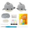 Bolsa de Material Tejido Hecho a Mano de Ballena para el Hogar Niños Muñeca Traje de Ganchillo Colgante DIY Ganchillo Tejido Regalo