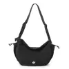 Bolsa Nueva con Cierre, Ultraligera, Gran Capacidad, Bolso Cruzado Casual y Versátil para Hombres, Bolsa Tipo Dumpling, Bolso de Viaje para Mujer con Logo Estampado