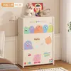 Almacenamiento a Prueba de Polvo Armario Sencillo Dormitorio Dibujos Animados Hogar Gabinete de Almacenamiento Vertical Multicapa Almacenamiento de Gran Capacidad Zapatero Sencillo