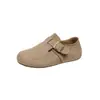 Zapatos de gamuza suave para mujer estilo Birkenstock, nueva colección otoño 2026, mocasines slip-on versátiles de suela blanda, zapatos planos casuales para mujer