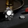Broche Nuevo de Primavera Retro Exquisito de Flor con Hebilla Magnética Moda Versátil Elegante Flor Magnética con Hebilla