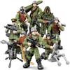 Modelo de hombre militar ensamblado transfronterizo Xiangjun, simulación móvil conjunta, bloques de construcción, soldado, arma militar, juguete