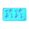 Moldes para cubitos de hielo creativos transfronterizos, lindos moldes para helado para niños, moldes artísticos de silicona para presionar palitos, moldes DIY fáciles de desmoldar