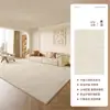 Alfombra de sala de estar estilo crema, estilo vintage, impermeable, nueva anti-manchas, engrosada, antideslizante, fácil de mantener, felpudo, alfombra de mesita de noche para dormitorio