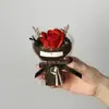 Mini Buquê de Reunião de Bolso Flor Artificial Rosa Presente para Namorado Namorada Lembrança Aniversário Qixi Dia dos Namorados