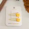 Paquete de 1 Par ~ Dulce Santa Árbol de Navidad Lindo Dulce Pasador Hombre de Jengibre Muñeco de Nieve Pinza Lateral Pinza para Flequillo Femenina