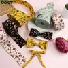 Fita de Tecido Floral Prensado Fita Composta Laço Artesanal DIY Acessórios de Cabelo Fita Decorativa de Tecido DIY