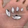 Atacado Strass Branco Transparente Acrílico Taiwan Olho de Cavalo Fundo Plano Sem Furo Broca Capa de Celular Beleza diy Adesivo de Unha Broca