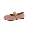 Sapatos rasos retro estilo francês para mulheres, modelo 06, mocassins de outono estilo fada suave, sapatos Mary Jane baixos de sola macia