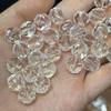 Contas facetadas de cristal branco natural de oito lados com cerca de 12MM DIY contas de texto para brincar acessórios de joalheria corrente para celular pulseira pingente