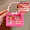 Caja de Regalo Pequeña Linda para Niños DIY Collar Hecho a Mano Set de Cuentas Caja Bolso de Mano Accesorios para Joyería Bolsa de Regalo Regalo para Bebé