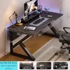 Escritorio de Computadora, Escritorio para Juegos de Escritorio en Casa y Silla, Escritorio Sencillo para Dormitorio, Banco de Trabajo, Escritorio de Estudio, Escritorio de Estudio para Estudiantes, Escritorio de Oficina
