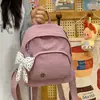 Mochila mini de la serie minimalista suave estilo coreano para compras y salidas de verano, mochila portátil fresca y versátil