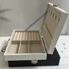 Caja de Joyería Multifuncional Transfronteriza para Pendientes, Aretes, Collares y Accesorios Caja de Regalo de Almacenamiento Caja de Joyería de Cuero PU de Una Sola Capa al por Mayor