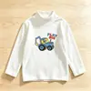 Camiseta de Invierno y Otoño para Niños de Cuello Medio Cálida De Rong Niños Pieza Única Ropa de Otoño Top Bebé Niños Grandes Niñas Camiseta de Capa Base