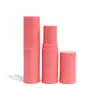 Tubo de Pomada de Lithospermum Personalizado, Barra Contorneadora, Barra de Mascarilla de Arcilla, Tubo de Bálsamo Labial, Tubo Vacío Rotatorio Redondo Rosa de 9g