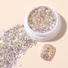 Popular online Coreia do Sul lantejoulas terno nail art ins estilo glitter misturado laser hexagonal glitter unha jóias
