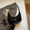 Bolso Dumpling de Cuero Patentado a la Moda para Llevar en la Mano para Mujer 2025 Nuevo Estilo de Principios de Otoño Bolso de Axila Sencillo y Versátil Bolso de Hombro Único de Gama Alta para Mujer