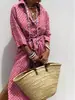 Cardigan de Rayas de Manga de Cinco Cuartos con Solapa para Mujer, Estilo Nuevo de Comercio Exterior Europeo y Americano 2026