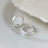 Aretes de Plata Esterlina 999 para Mujer Arete de Alto Grado Hebilla para la Oreja Nicho Diseño con Sentido para Hombre Joyería para la Oreja Moda Nueva