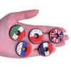 Nova Bandeira Nacional Donut Sapato Flor Criativo Desenho Animado Transfronteiriço PVC Acessórios para Sapatos Tamancos de Alta Qualidade Acessórios