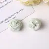 Tela de Puntos Macaron Flor Pequeña Rosa Flor 3D Capullo de Flor DIY Estilo Fresco Accesorios para el Cabello Pinza para el Cabello Goma para el Cabello Accesorios para Ropa
