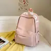 Mochila Ligera de Color Sólido Estilo Nuevo para Estudiantes Universitarios, Mochila de Gran Capacidad para Estudiantes de Secundaria, Bolso Escolar, Mochila de Viaje