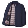 Chaqueta de Invierno Cálida de Plumas de Ganso para Hombre Chaqueta de Plumas Desmontable Cálida para Hombre de Mediana Edad y Personas Mayores Negocios Ligeros para Hombre