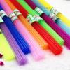 Estrella Plegable Micro-Luminosa Tubo de Plástico Estrella de Cinco Puntas Botella de los Deseos Rosa Trenzada DIY Estrella de la Suerte Apilada Papel de Paja