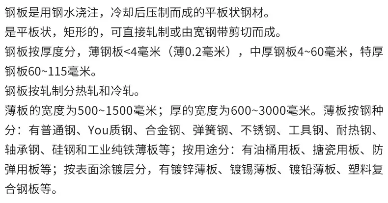 钢板,中厚板现货批发