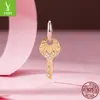 Yinziyun Original Plata de Ley S925 Chapada en Oro Joyería Accesorios Transfronterizo Corazón Abeja Pulsera DIY Cuentas