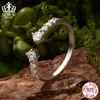 Anel Aberto Empilhável Luxuoso Aifula S925 Prata Esterlina com Moissanita de 3 Quilates Anel Pedra Principal para Proposta para Mulheres